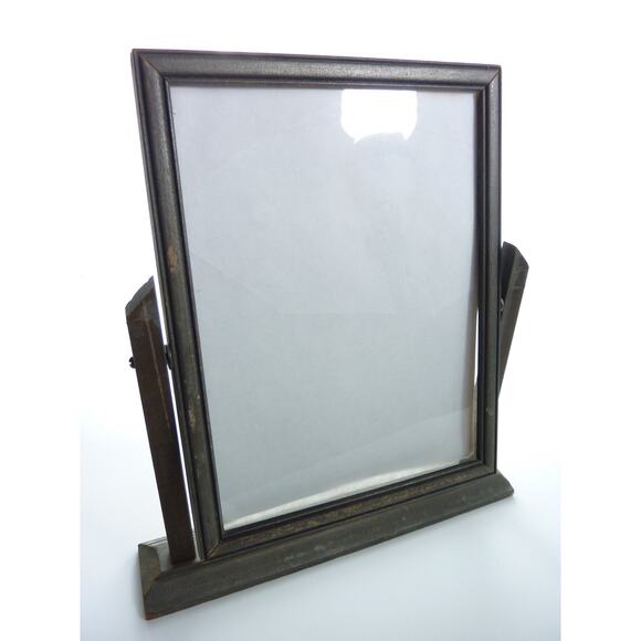 Vintage Wood Picture Frame on Stand Pivots 6.5" x 8.5" - Picture 4 of 5